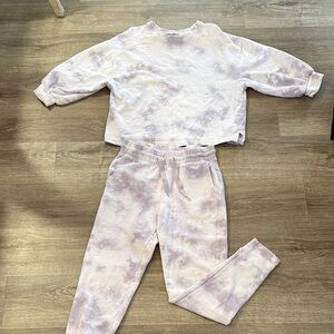 Lavender Tie-Dye Women's Jogger Set